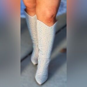 Southern fried chics knee high wide calf boots